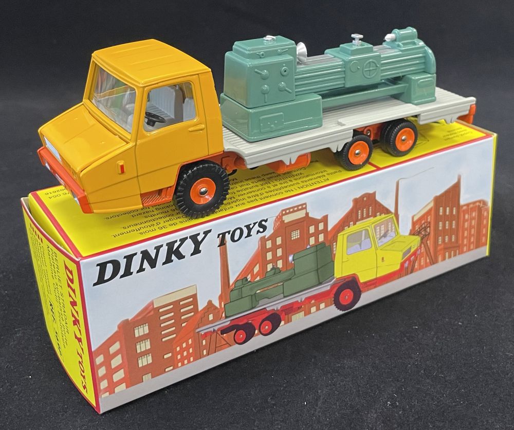 Dinky Toys 581 N BERLIET Plateau avec container Bailly 1:43 Jaune/Noir Atlas - Collection